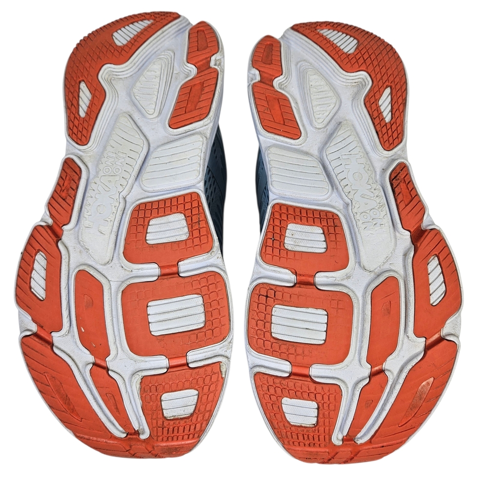 Hoka Women's Light Blue and White Bondi 7 Running Shoes - Picture 6 of 9